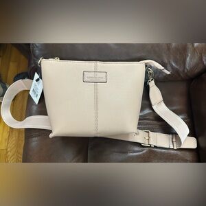 NWT - London fog Alexis Crossbody with webstrap / color blush